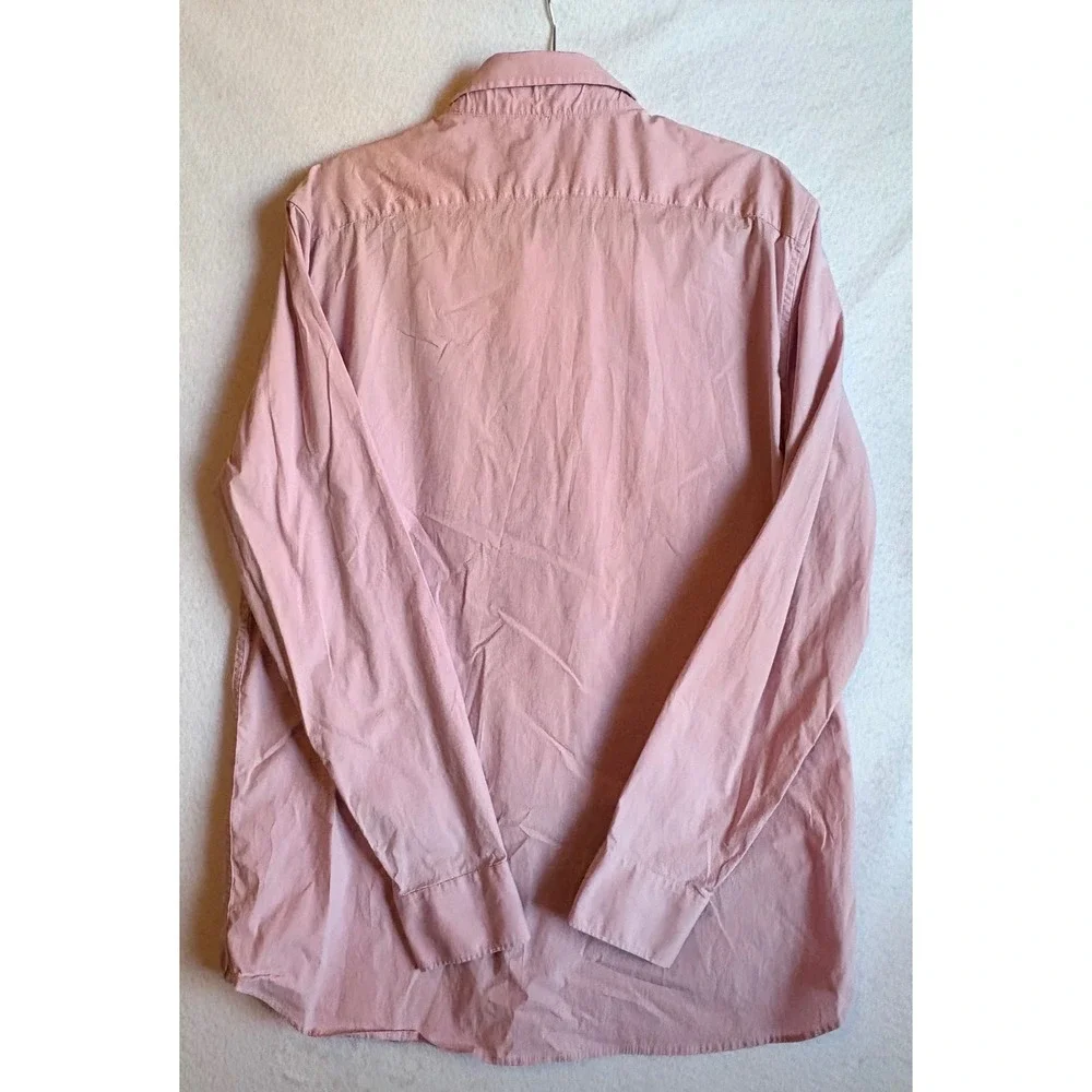 Banana Republic Slim Fit Pink‎ Lavender Cotton Button Down Shirt Men's XL